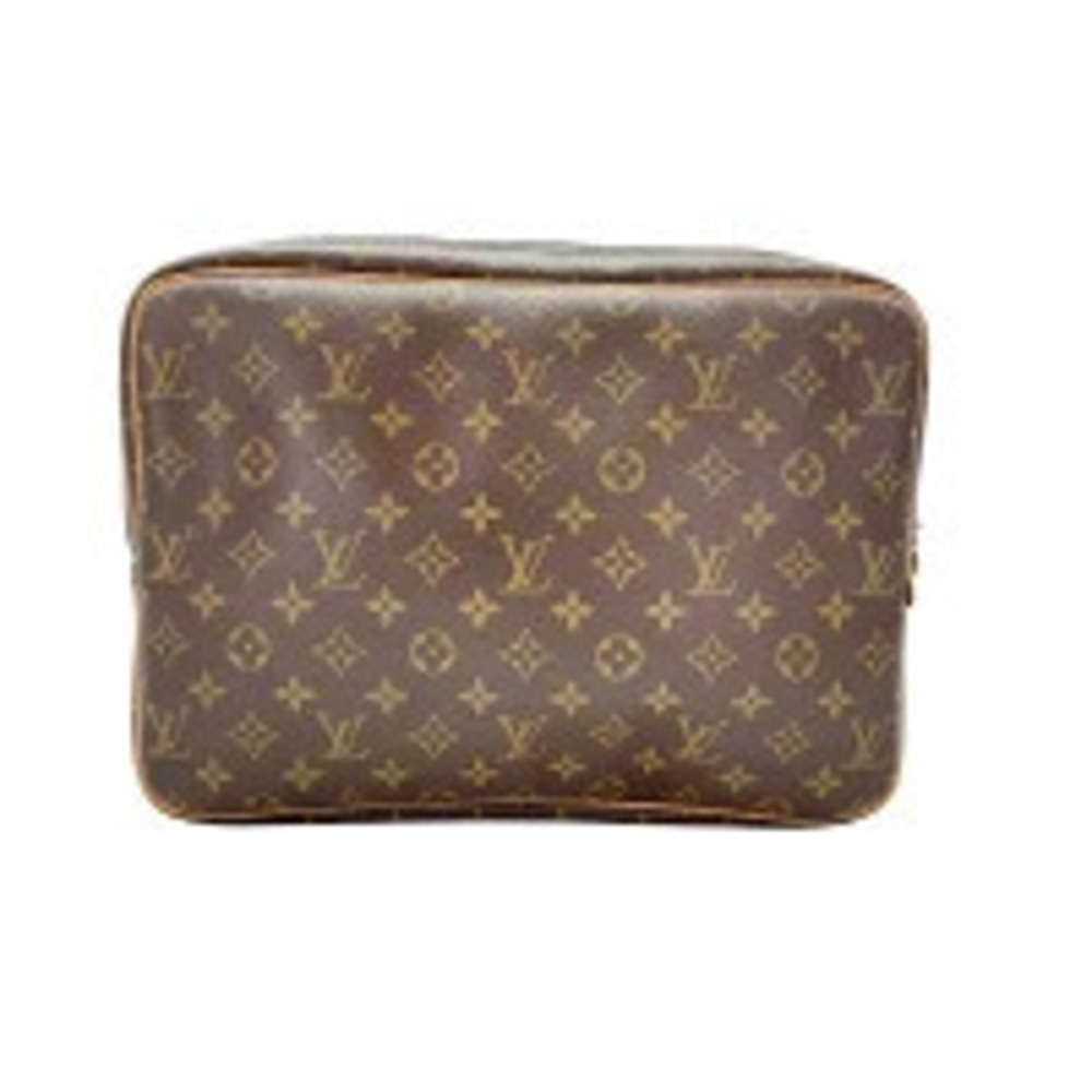 Louis Vuitton Monogram Reporter Shoulder Bag Brown